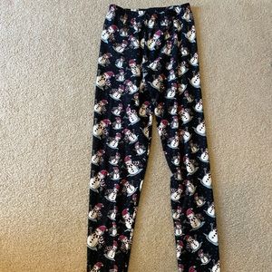 Womens Christmas Snowmen Leggings